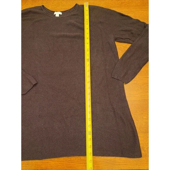 J Jill Womens Large Petite Merino Wool Washable Sweater Long Sleeve Crew Neck - Picture 6 of 8